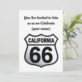 Teken van California Route 66 Kaart