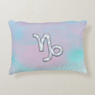 Teken van Capricorn Zodiac op moeder van Pearl Nac Accent Kussen