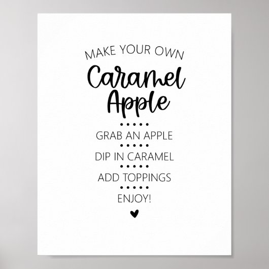 Teken van de Apple Bar van Caramel Poster (Voorkant)