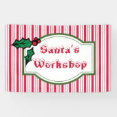 Teken van de banner van Santa's Workshop (Horizontaal)