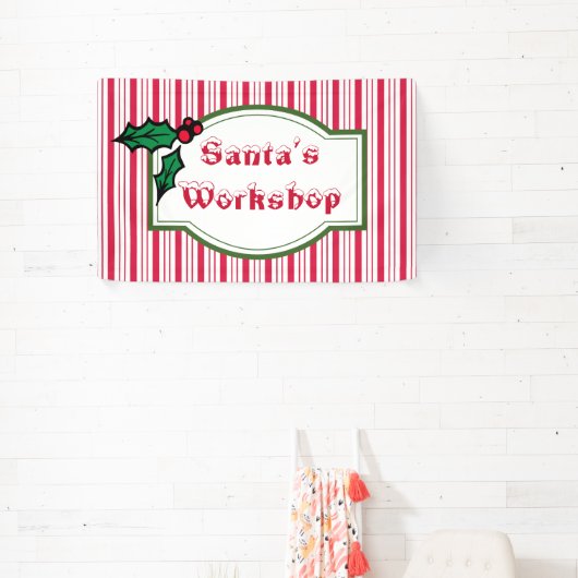 Teken van de banner van Santa's Workshop (Insitu)