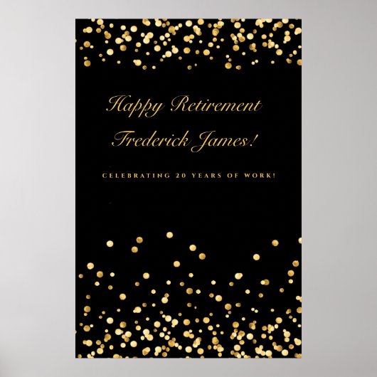 Teken van de Black and Gold Retirement Party, Reti Poster (Voorkant)