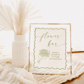 Teken van de Bloemenbar, Vrijgezellenfeest van de  Poster