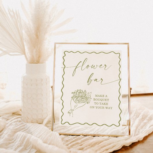 Teken van de Bloemenbar, Vrijgezellenfeest van de  Poster