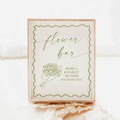 Teken van de Bloemenbar, Vrijgezellenfeest van de  Poster