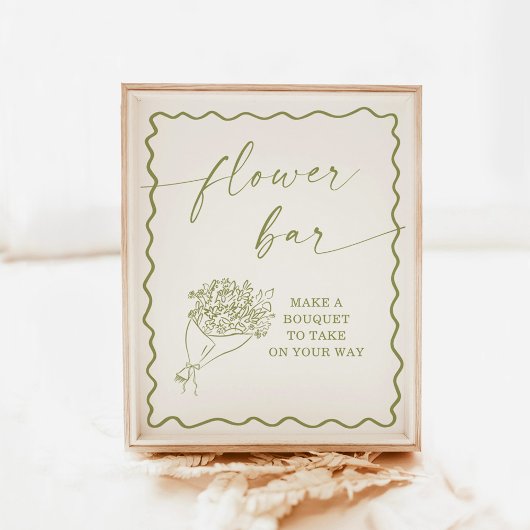 Teken van de Bloemenbar, Vrijgezellenfeest van de  Poster