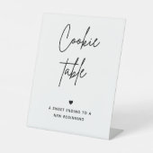 Teken van de cookiebalk | Huwelijkscookie Tafeltek Reclamebord Met Voetstuk (Voorkant)