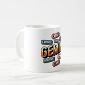 Teken van de dierenriem Graffiti/Gemini Koffiemok (Voorkant links)