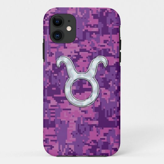 Teken van de Dierenriem van de Stier van de parel Case-Mate iPhone Case (Achterkant)