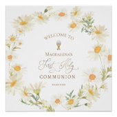 teken van de eerste Heilige Communie Perfect Poster (Voorkant)