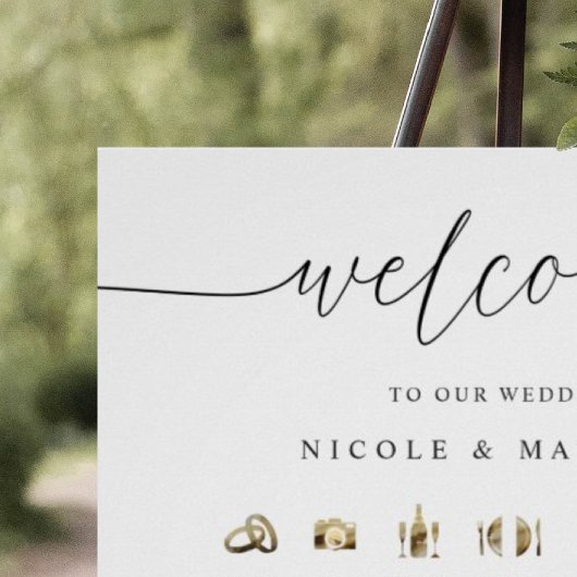 Teken van de Elegant en de Minimale Wedde Orde van Poster