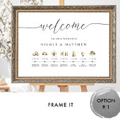 Teken van de Elegant en de Minimale Wedde Orde van Poster