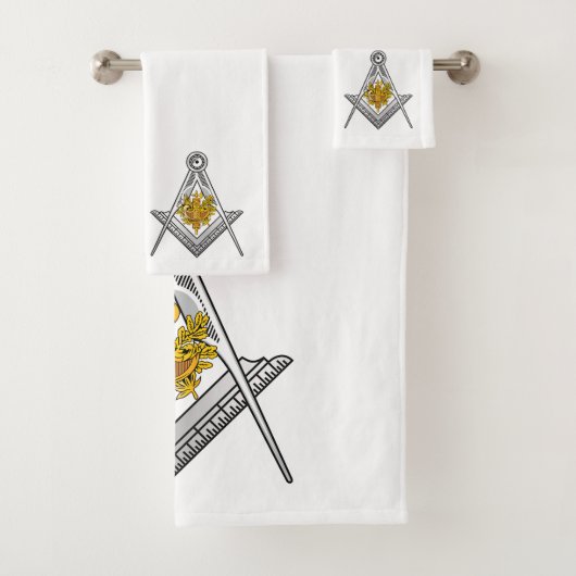 Teken van de Franse vrijmetselarij Bad Handdoek (Insitu)