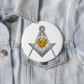 Teken van de Franse vrijmetselarij Ronde Button 4,0 Cm (In situ)
