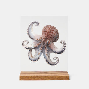 Teken van de gemeenschappelijke octopusdesk acryl bord