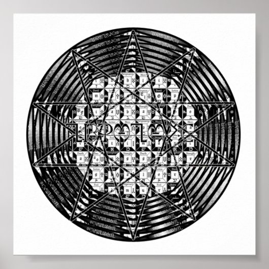 teken van de grote koning van de aarde - ICZHIHAL Poster (Voorkant)