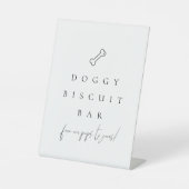 Teken van de hondenbehandeling reclamebord met voetstuk (Voorkant)