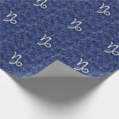 Teken van de jachthaven op de blauwe digitale jach cadeaupapier (Hoek)