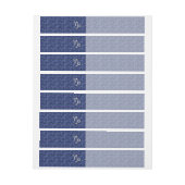 Teken van de jachthaven op de blauwe digitale jach omwikkelbaar adreslabel (Vel)