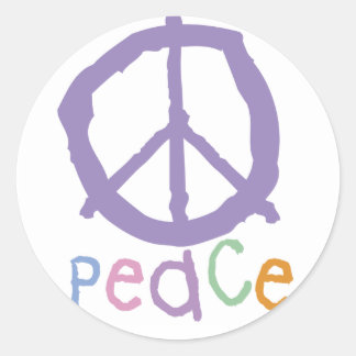 Teken van de kindervrede ronde sticker