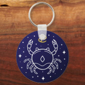 Teken van de Krabdierenriem bij kanker Sleutelhanger (Voorkant)