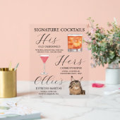 Teken van de menubalk van Acryl Bord (Huwelijk)