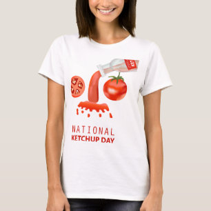 Teken van de Nationale Ketchup Dag T-shirt