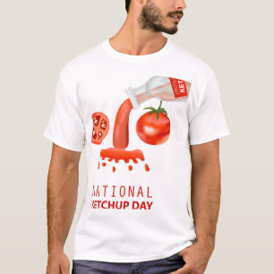 Teken van de Nationale Ketchup Dag T-shirt