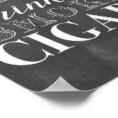 Teken van de partij bij de Drink- en rookgordijn Poster (Hoek)