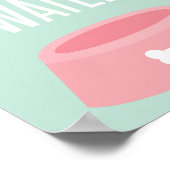 Teken van de Partij van de Puppy Birthday Twitter  Poster (Hoek)