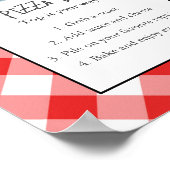 Teken van de pizzabar poster (Hoek)