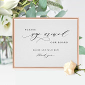 Teken van de raad van toezicht op legante gasten " poster