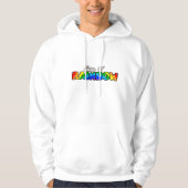Teken van de regenboog hoodie (Voorkant)