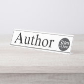 Teken van de schrijftafel bureau naambordje (Voorkant)