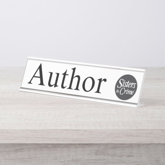 Teken van de schrijftafel bureau naambordje (Voorkant)