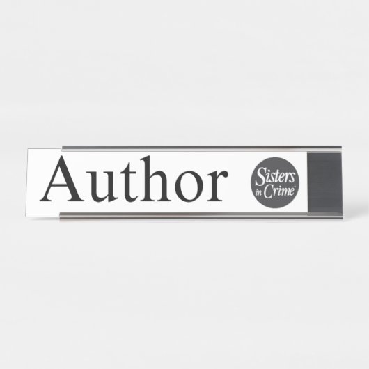 Teken van de schrijftafel bureau naambordje (Voorkant)