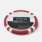Teken van de staat Utah-Wyoming Poker Chips (Enkel)