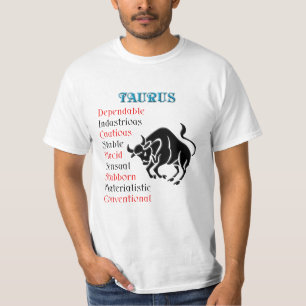 Teken van de Stier-horoscoop T-shirt