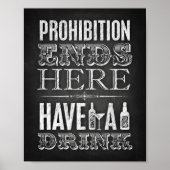 Teken van de Stijlpartij van de krijt/het VERBOD E Poster (Voorkant)