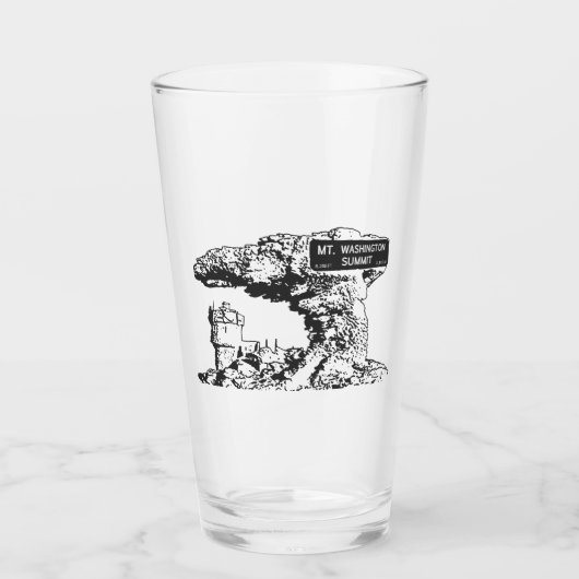 Teken van de top van Washington Glas (Voorkant)
