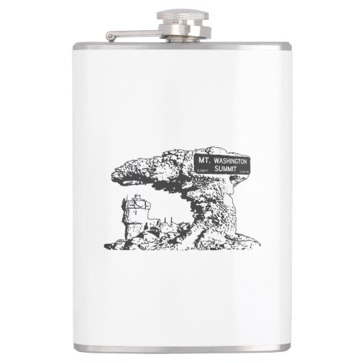 Teken van de top van Washington Heupfles (Voorkant)