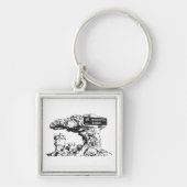 Teken van de top van Washington Sleutelhanger (Voorkant)