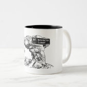 Teken van de top van Washington Tweekleurige Koffiemok (Voorkant rechts)