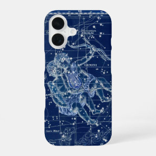 Teken van de Tweelingen Dierenriem Vintage Illustr iPhone 16 Hoesje