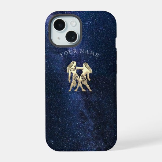 Teken van de Tweelingen iPhone 15 Case (Achterkant)