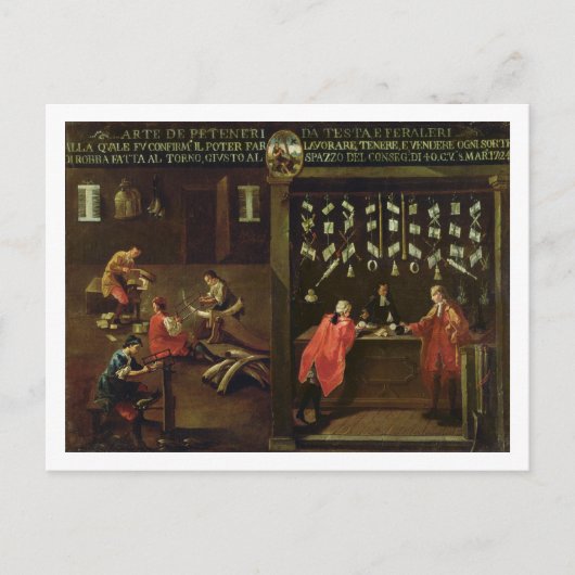 Teken van de Venetiaanse Comb Makers'-geleider (pa Briefkaart (Voorkant)