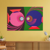 Teken van de Vissen Canvas Afdruk (Insitu (Woonkamer))