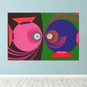 Teken van de Vissen Canvas Afdruk (Insitu (Houten vloer))