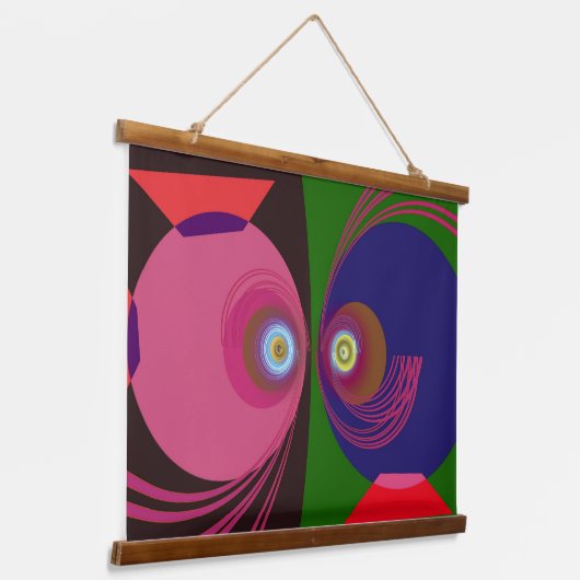 Teken van de Vissen Hangend Wandkleed (Gebogen)