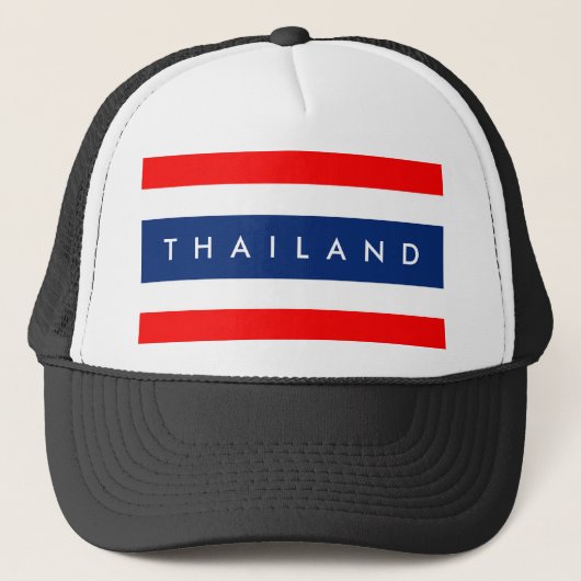 Teken van de vlag van Thailand Trucker Pet (Voorkant)